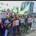 Protesters make specific demand from Tribunal on Tinubu inauguration