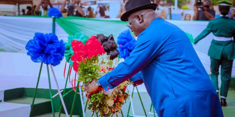 Oborevwori Leads Tributes to Nigeria’s Fallen Heroes