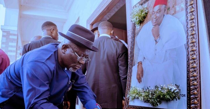 Oborevwori Pays Condolence Visits to Nwaoboshi, Ojei Families