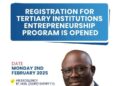 D/State Govt Launches Tertiary Institutions Entrepreneurship Prog.