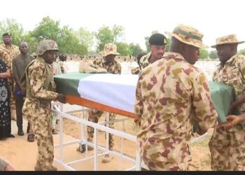 Nigerian bid farewell to falling Soldiers