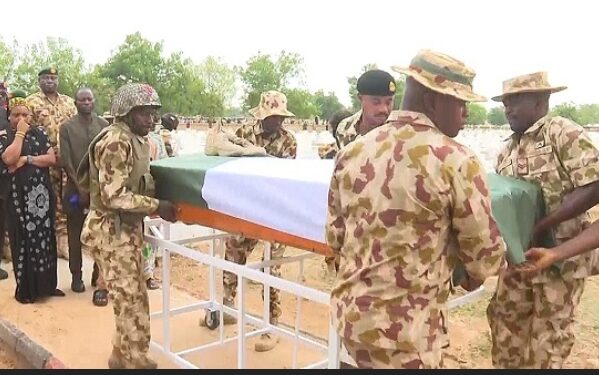 Nigerian bid farewell to falling Soldiers