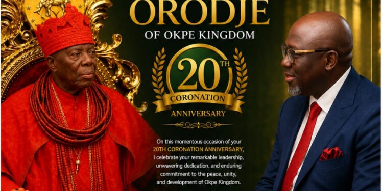Oberevwori Hails Okpe Monarch At 20 Years On The Throne